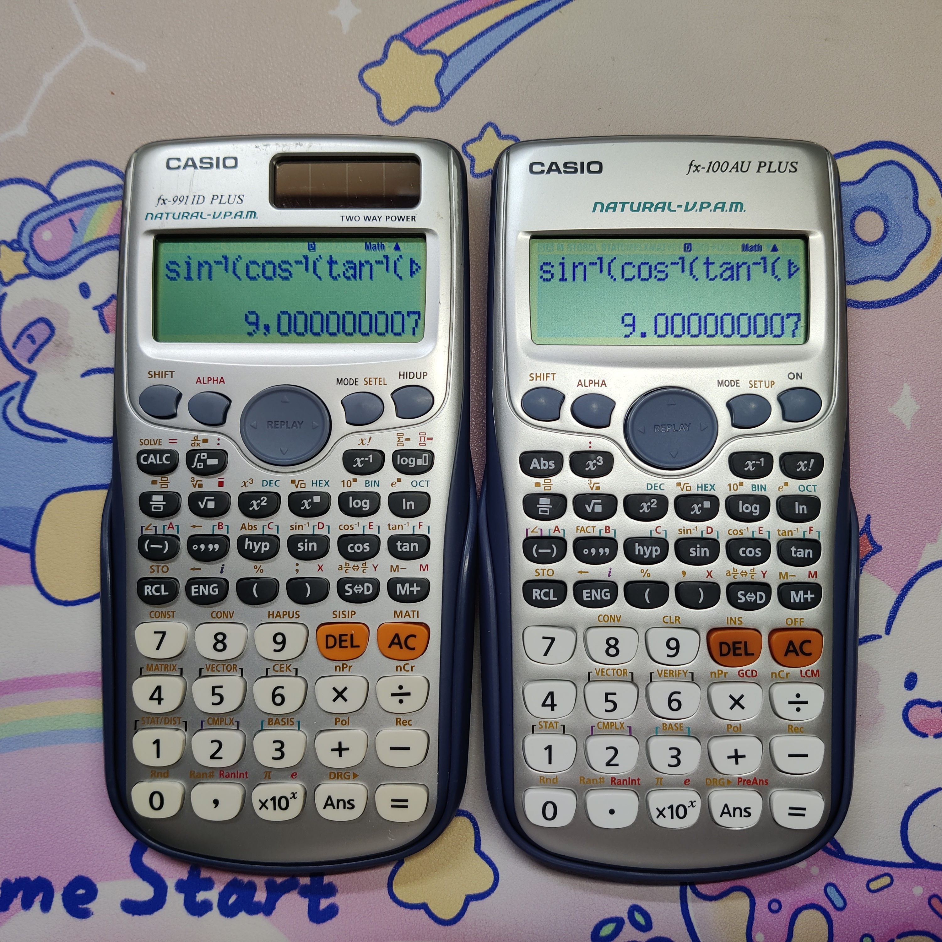 fx-991ID PLUS & fx-100AU PLUS精度